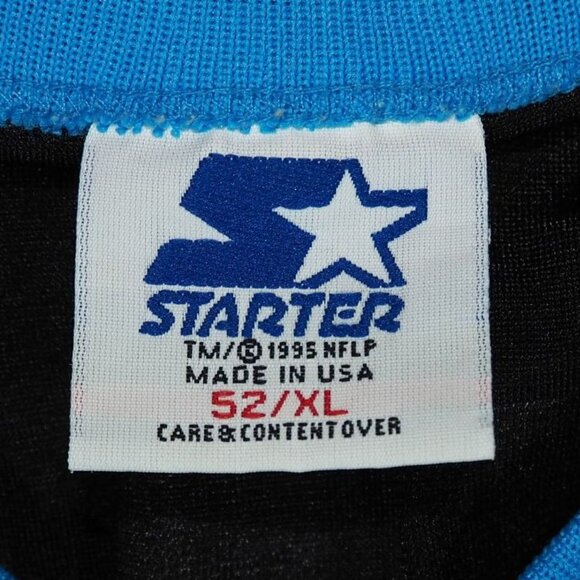 Starter VTG 90s Carolina Panthers Kerry Collins #12 Jersey Men's XL (52) Black - Picture 9 of 12